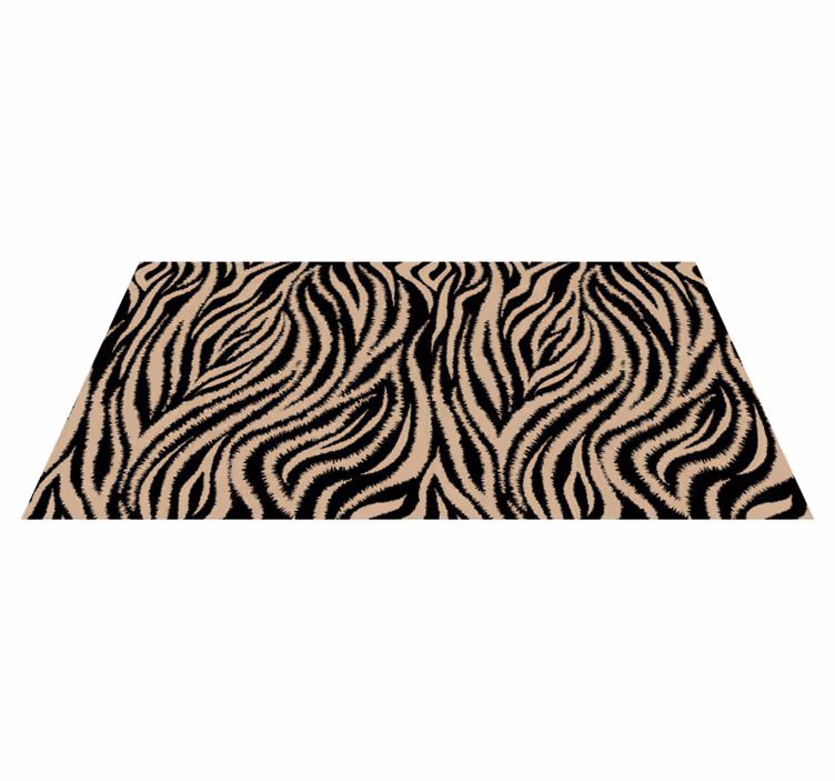 Tappeto vinile stampa animale motivo a strisce zebra - TenStickers