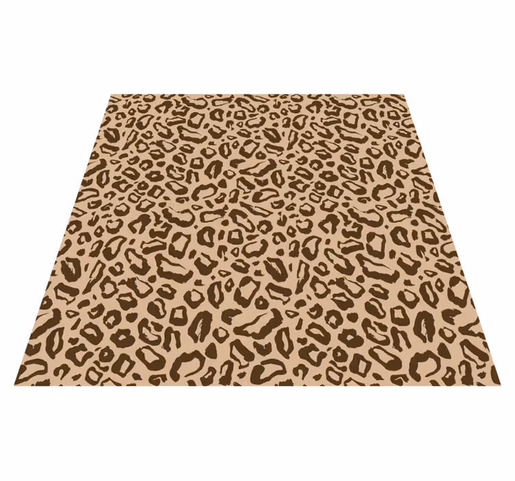 Tappeto vinile stampa animale maculato marrone - TenStickers