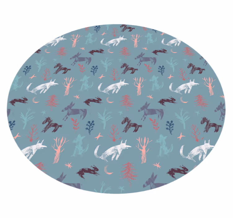 Tappeto vinile stampa animale creature ispirate dalla natura - TenStickers