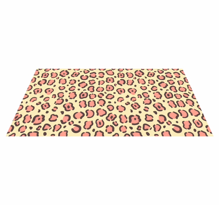 Tappeto vinile stampa animale accenti con motivo leopardato - TenStickers