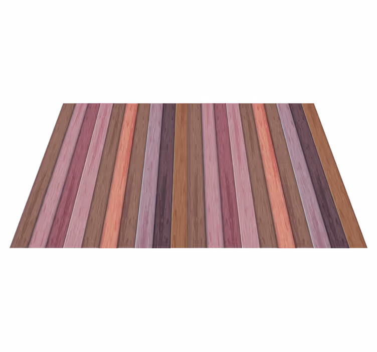 Tappeto vinile effetto legno strisce verticali viola - TenStickers