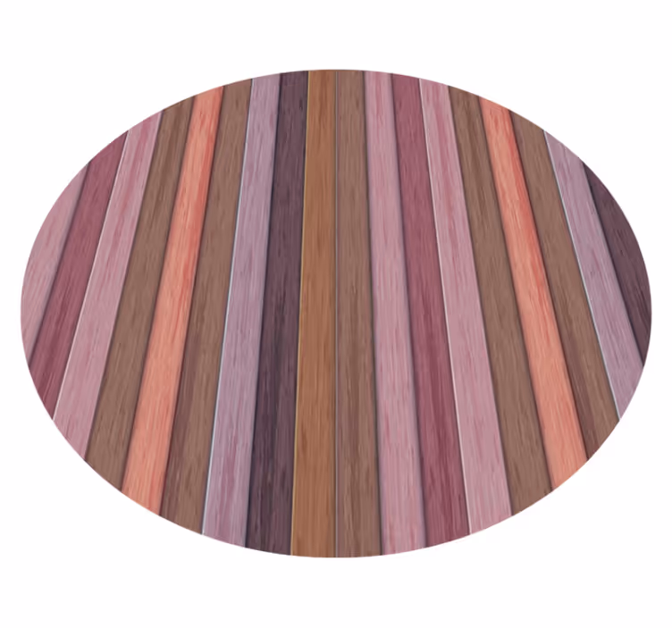 Tappeto vinile effetto legno strisce viola diagonali - TenStickers