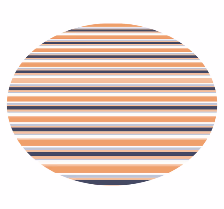 Tappeto vinile strisce forma circolare a strisce - TenStickers