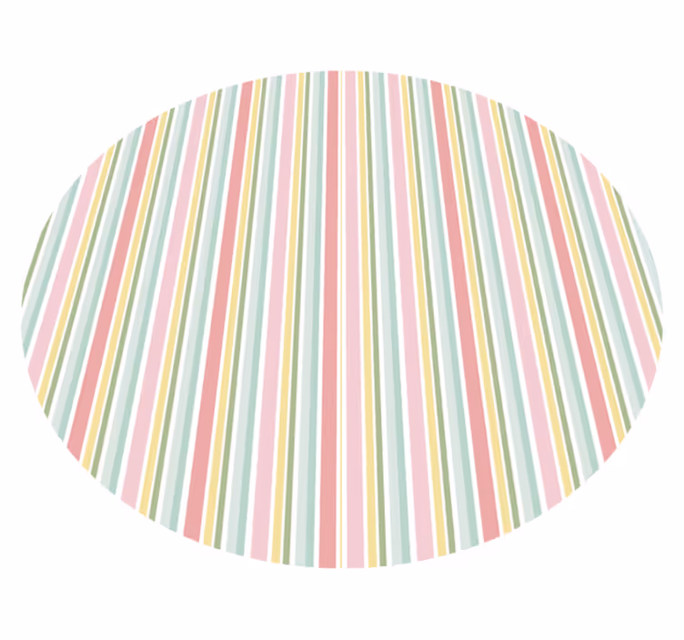 Tappeto vinile strisce disposizione a righe vibranti - TenStickers