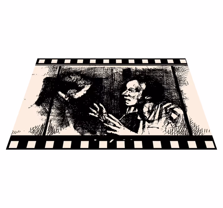 Tappeto vinile per eventi arte della scena del film - TenStickers