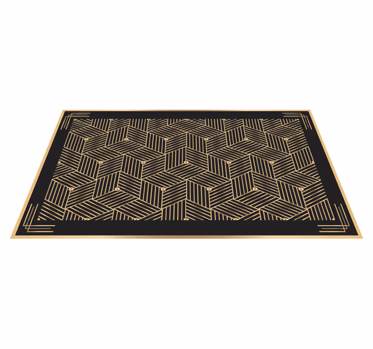 Tappeto vinile geometrico fantasia elegante - TenStickers