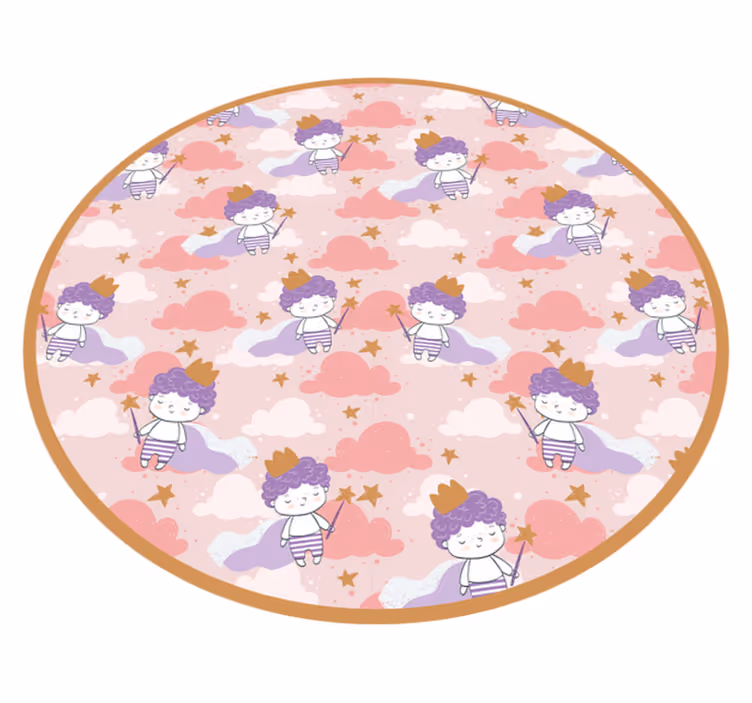 Tappeto vinile per bambini regno magico delle nuvole - TenStickers