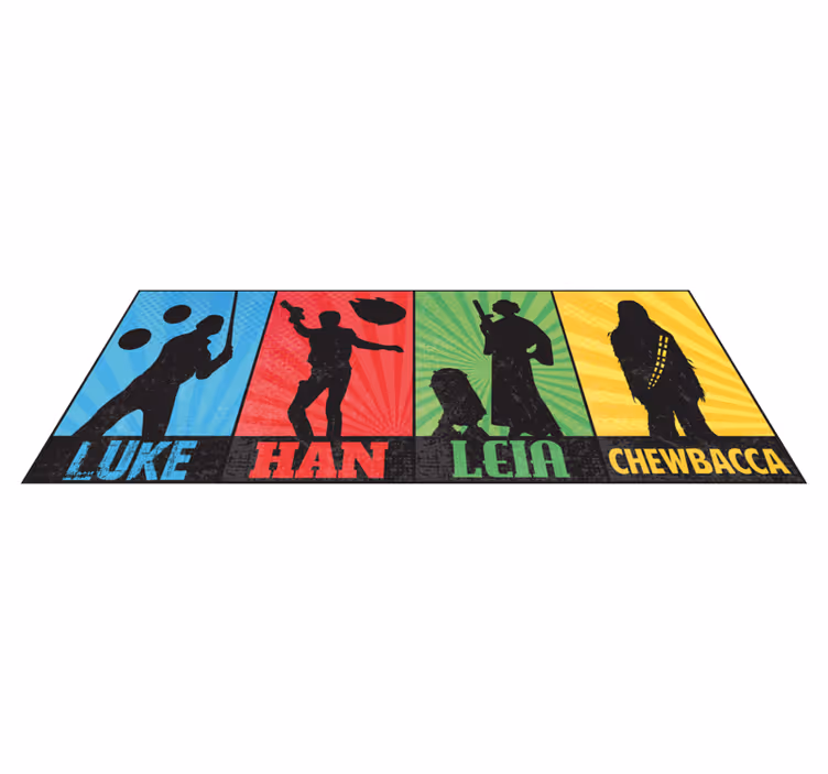 Tappeto vinile giochi viaggio degli eroi - TenStickers