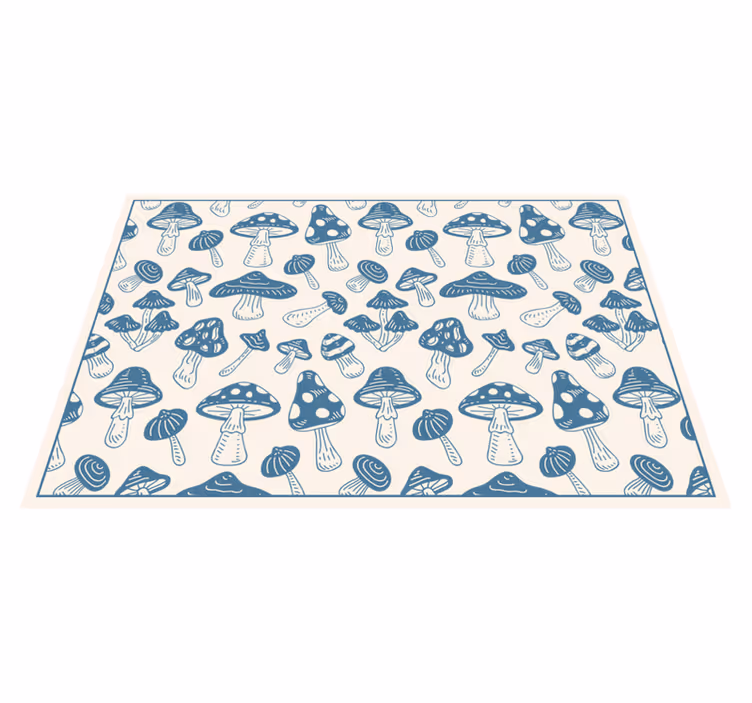 Tappeto vinile natura fantasia funghi chic - TenStickers