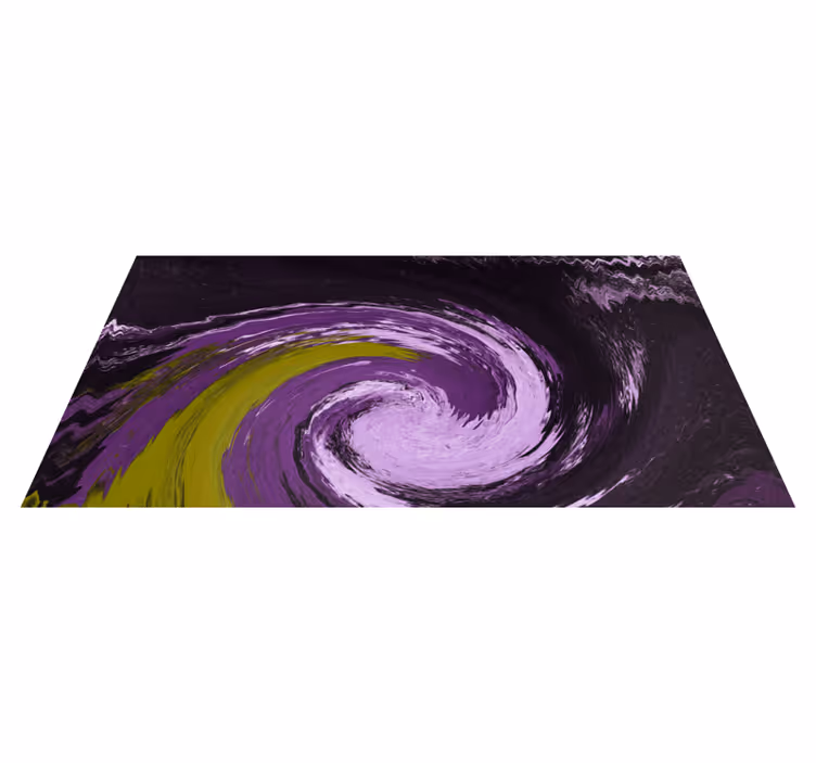 Tappeto vinile per ragazzi flussi di colore a spirale - TenStickers