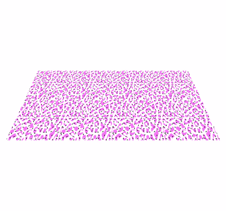 Tappeto vinile stampa animale motivo leopardato fucsia - TenStickers