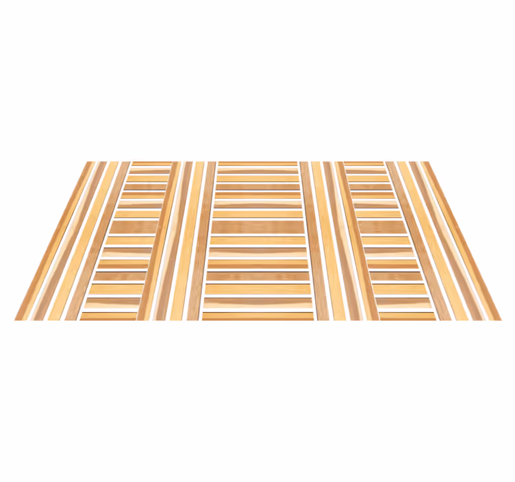 Tappeto vinile strisce elegante in legno - TenStickers