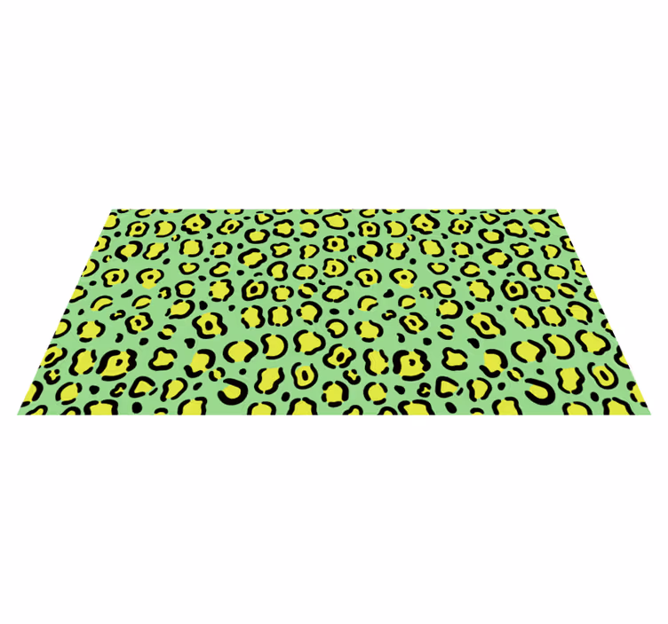 Tappeto vinile stampa animale motivo leopardato vivace - TenStickers