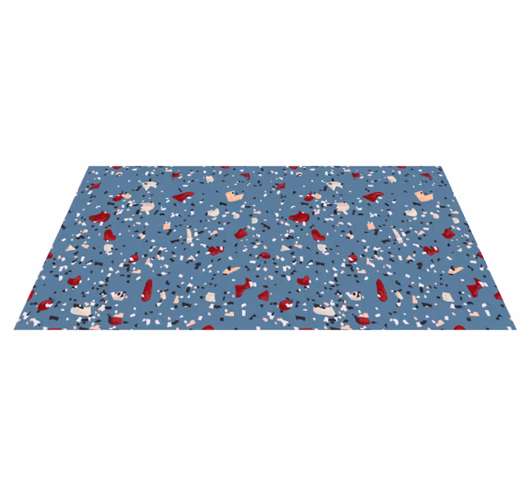 Tappeto vinile motivi forme colorate audaci - TenStickers