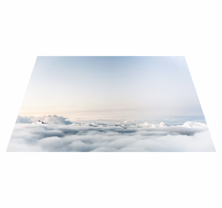 Tappeto vinile natura serenità del paesaggio nuvoloso - TenStickers
