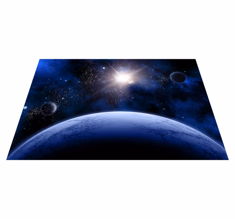 Tappeto vinile per bambini scena stellata cosmica - TenStickers