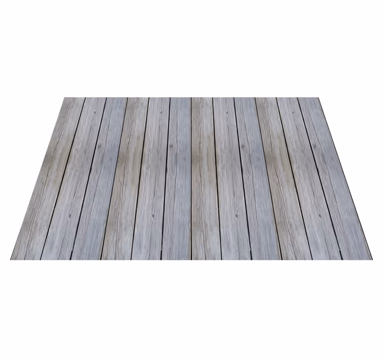 Tappeto vinile effetto legno assi grigie invecchiate - TenStickers
