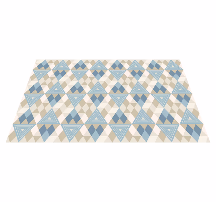 Tappeto vinile geometrico triangoli e diamanti - TenStickers
