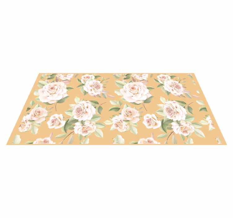 Tappeto vinile fiori dolce grazia del fiore - TenStickers