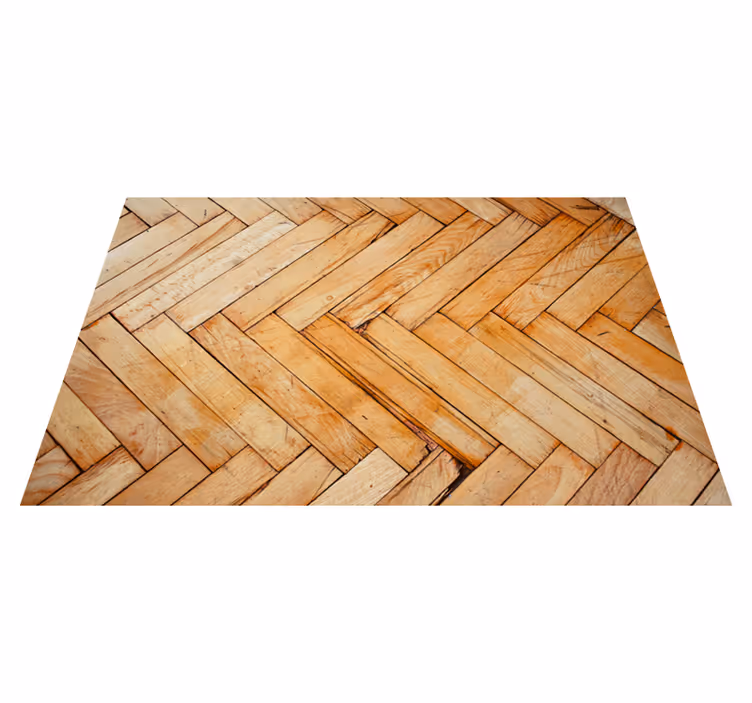 Tappeto vinile effetto legno motivo a spina di pesce - TenStickers