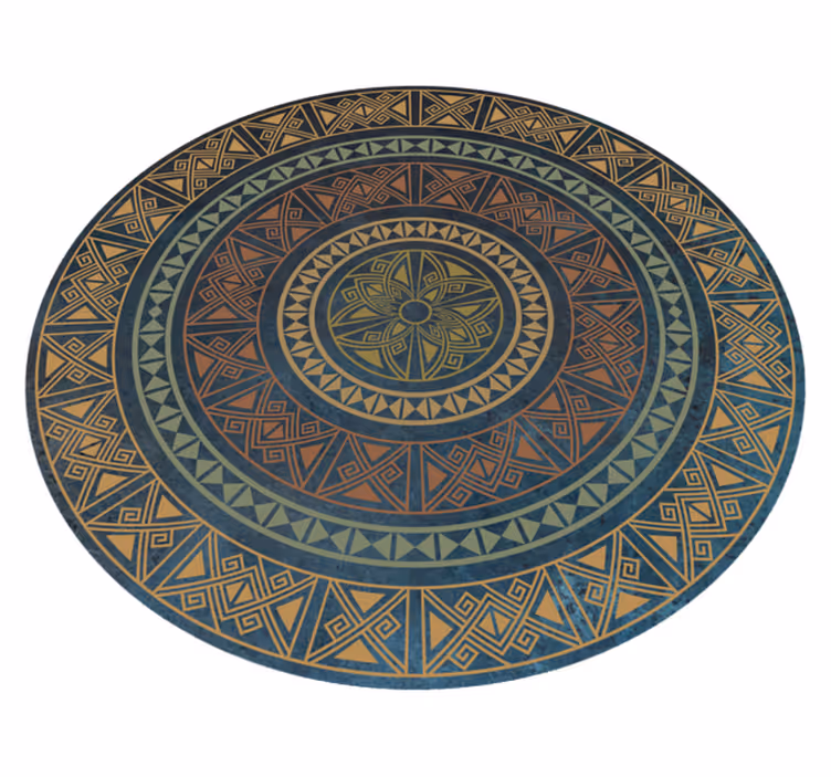 Tappeto vinile etnico mandala antico - TenStickers