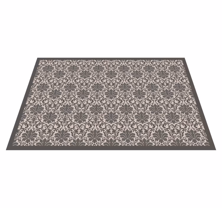 Tappeto vinile effetto pietra elegante motivo damascato - TenStickers