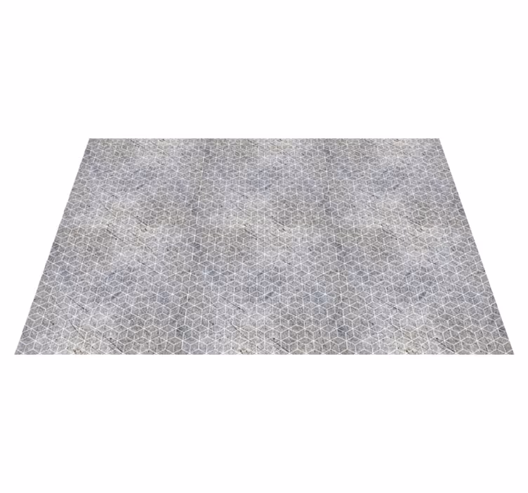 Tappeto vinile effetto pietra con motivo geometrico - TenStickers