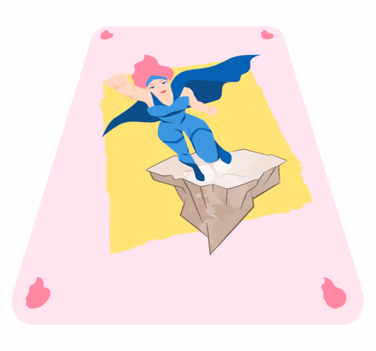 Tappeto vinile per bambini di avventure di supereroi - TenStickers