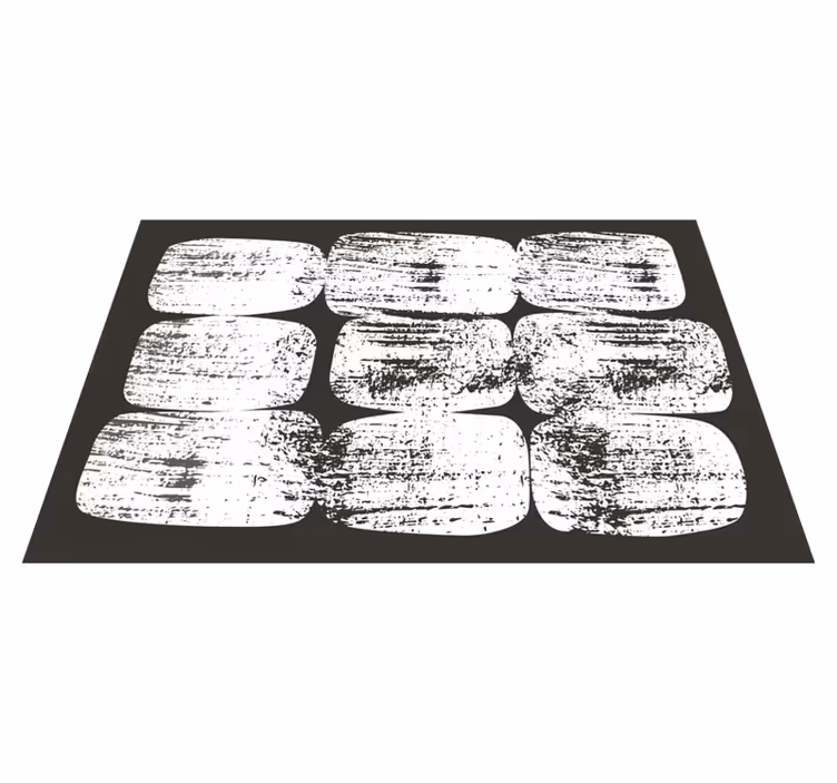 Tappeto vinile blocchi monocromatici strutturati - TenStickers