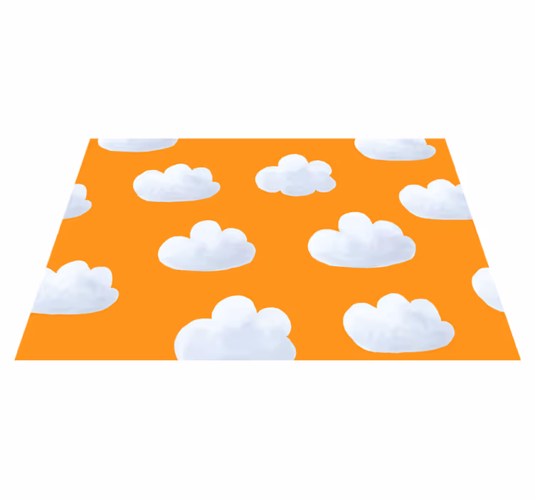 Tappeto vinilico per bambini con nuvole - TenStickers