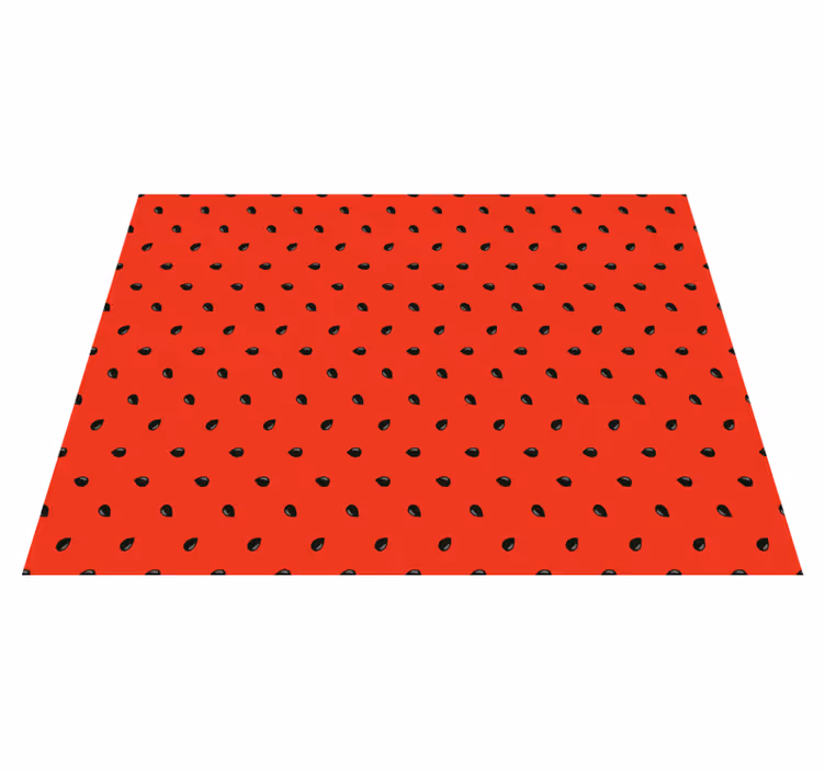 Tappeto pvc cucina motivo a semi rossi - TenStickers