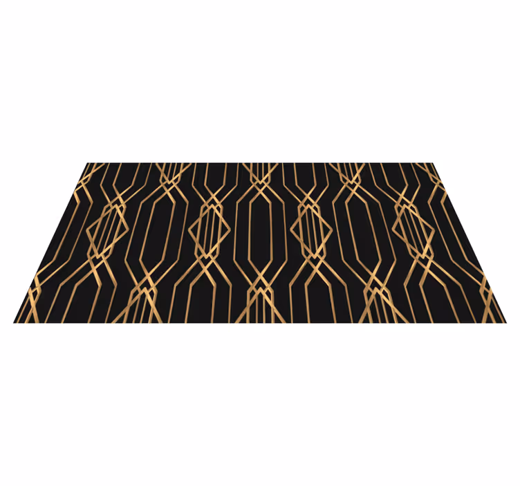 Tappeto vinile geometrico eleganza art déco - TenStickers