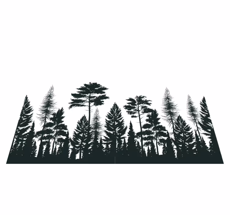 Tappeto vinile natura foresta - TenStickers