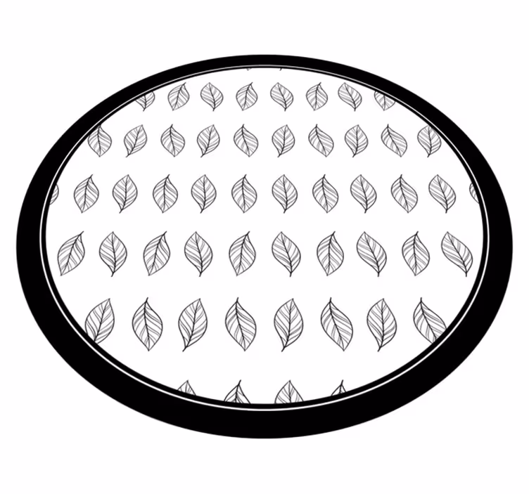 Tappeto vinile fiori schema botanico - TenStickers