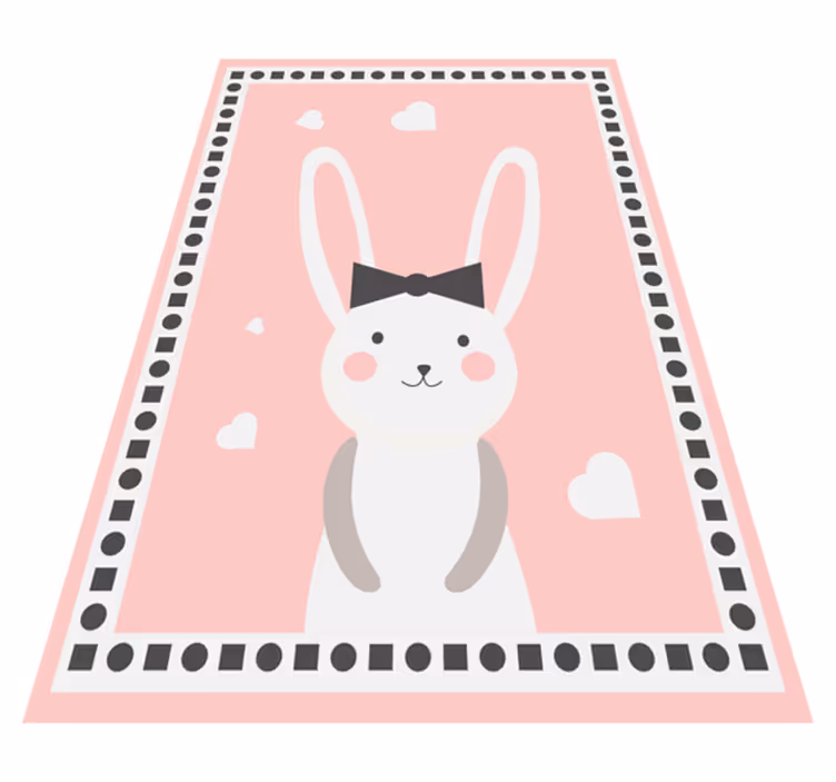 Tappeto vinile bebé coniglietti - TenStickers