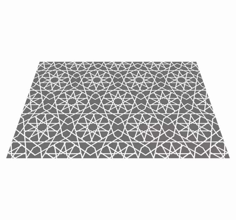 Tappeto vinile geometrico linee che si intersecano - TenStickers