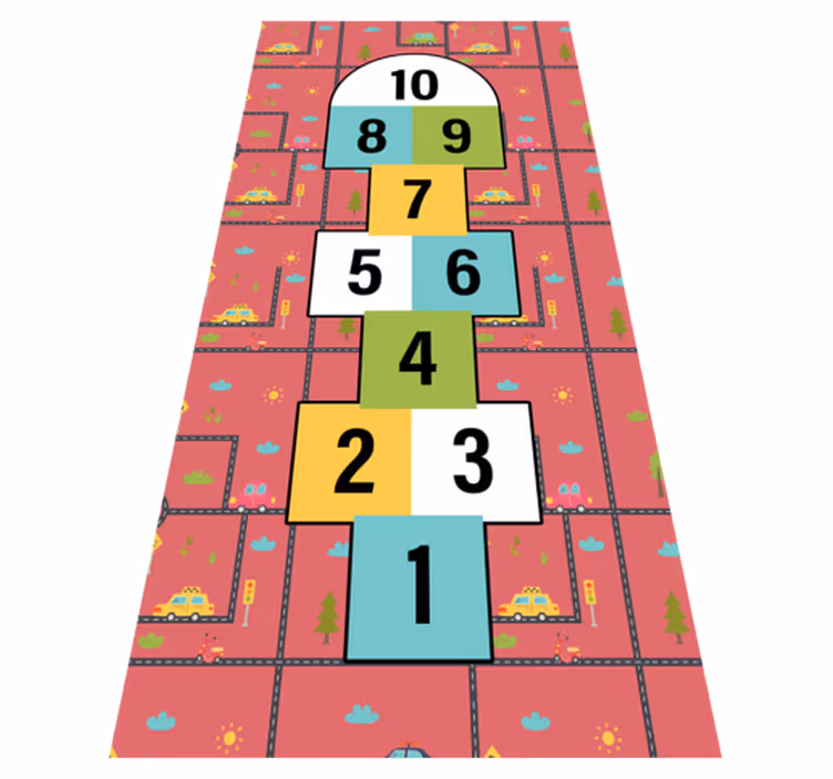 Tappeto vinile giochi gioco della campana - TenStickers