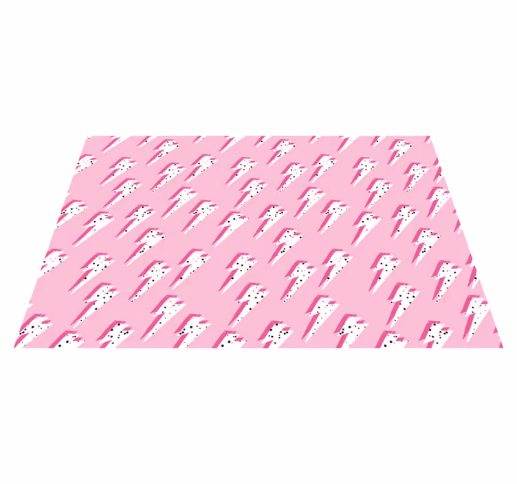 Tappeto vinile per bambini motivo lampo rosa - TenStickers