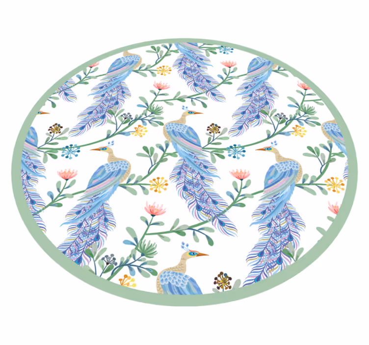 Tappeto vinile animali eleganza piumata - TenStickers