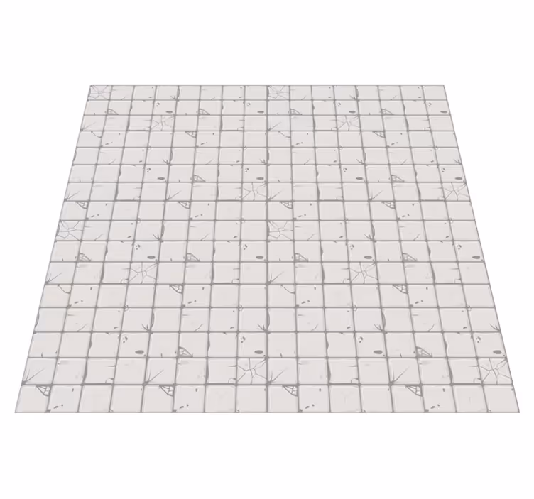 Tappeto vinile piastrelle grigio chiaro invecchiato - TenStickers