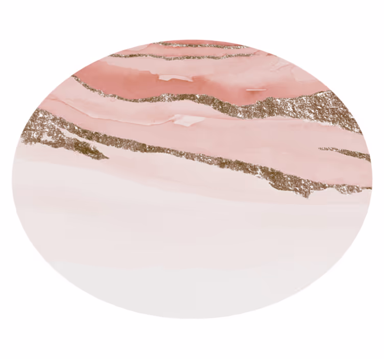 Tappeto in vinile rotondo disegno circolare astratto texture - TenStickers