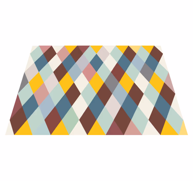 Tappeto vinile geometrico - TenStickers