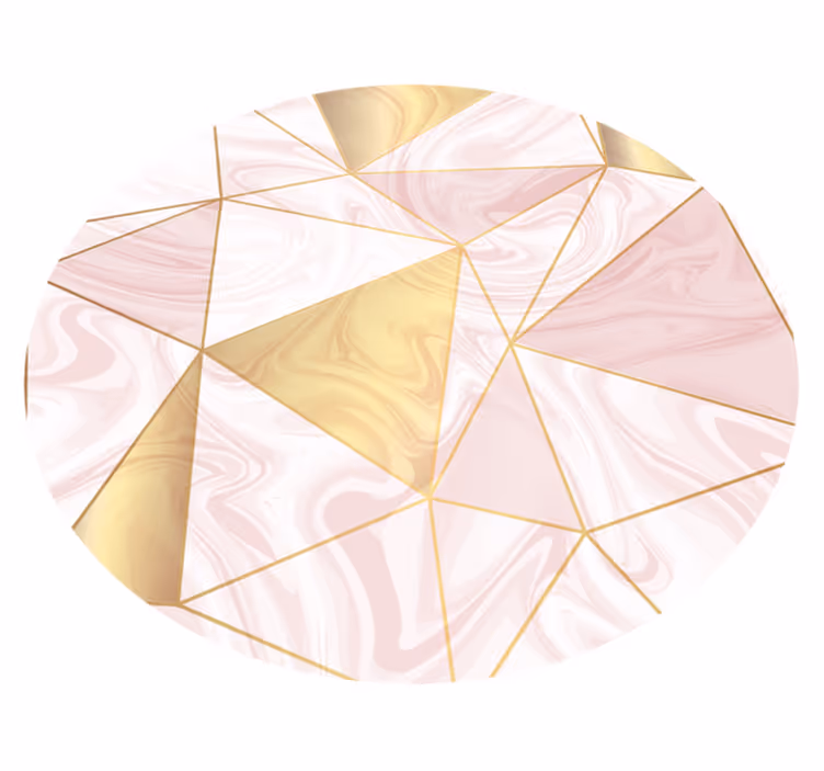 Tappeto vinile geometrico mosaico geometrico pastello - TenStickers