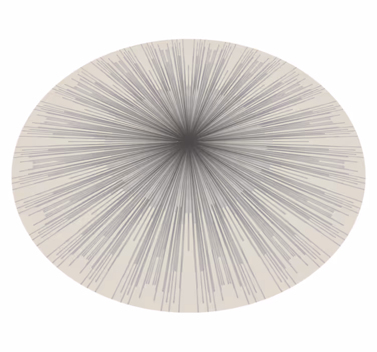 Tappeto vinile minimalista circolare geometrico - TenStickers