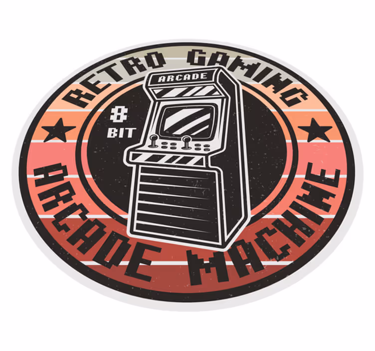 Tappeto vinile per ragazzi circolo di giochi arcade retrò - TenStickers