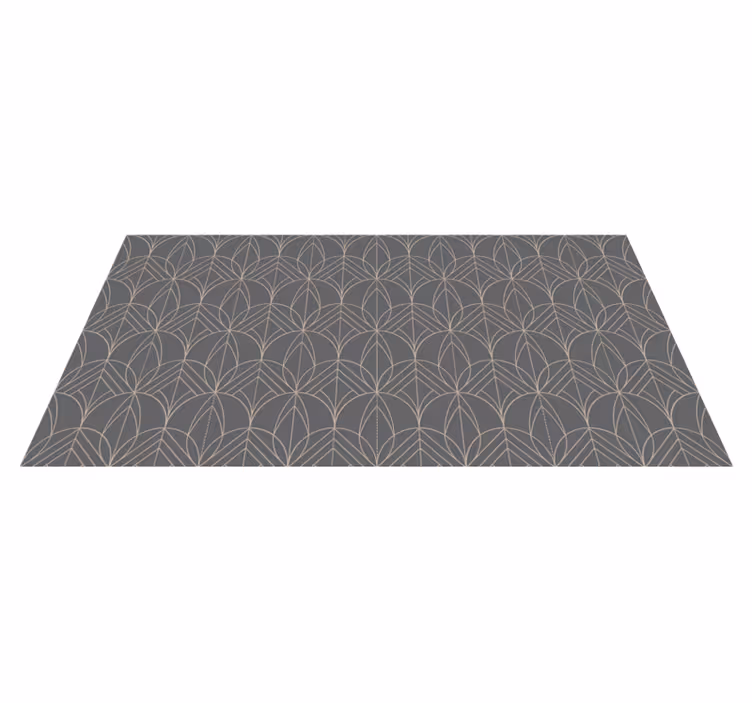Tappeto vinile geometrico incarico geometrico grigio - TenStickers