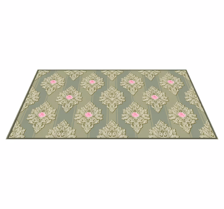 Tappeto in vinile vintage effetto floreale - TenStickers