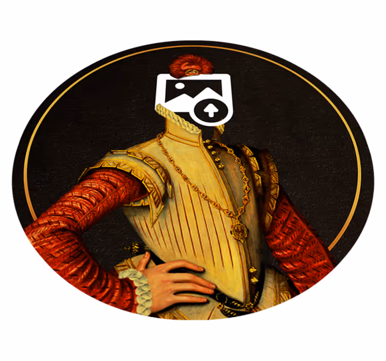 Tappeto in vinile cane aristocratico ciotola - TenStickers