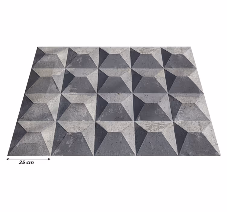 Tappeto in vinile con testi calcestruzzo grigio - TenStickers