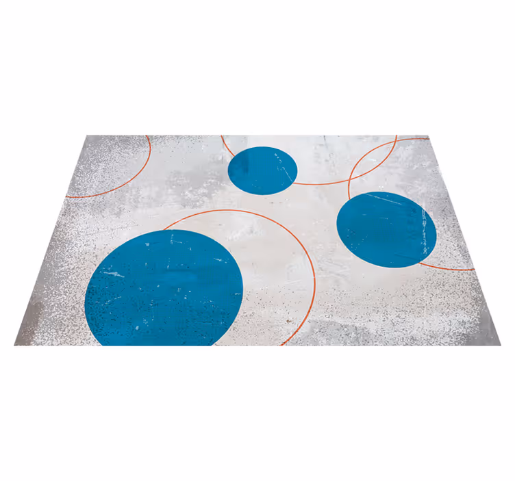 Tappeto in vinile geometrico brutalism disegno - TenStickers
